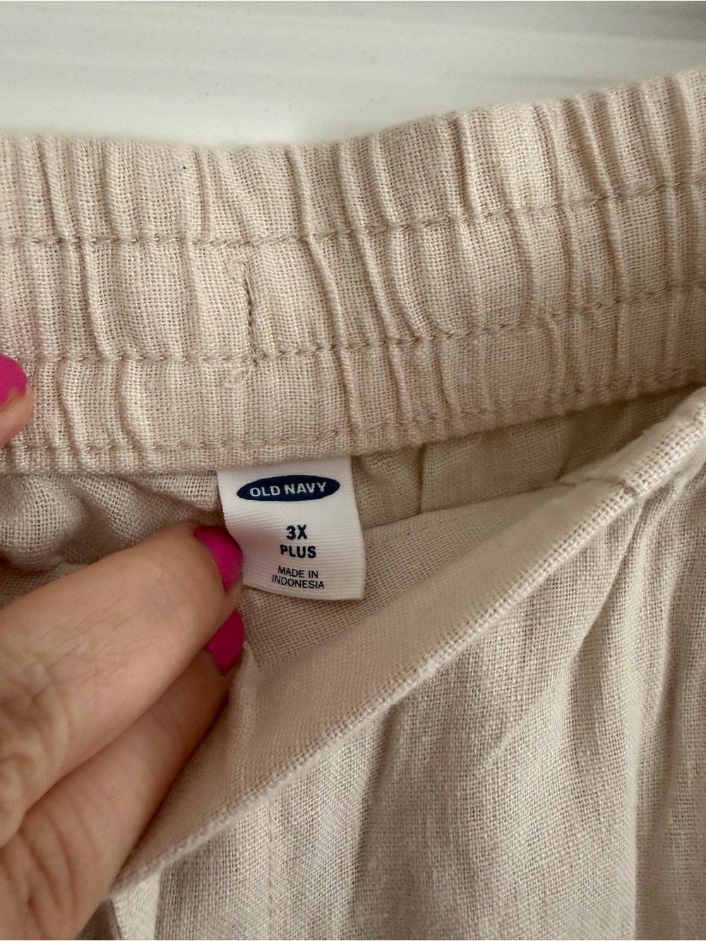NWT old navy linen blend pants - Picture 2 of 4